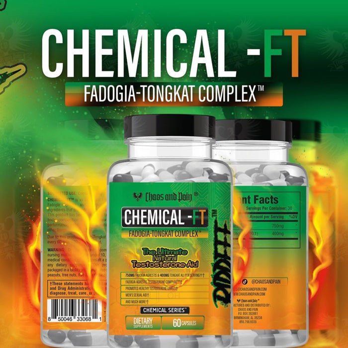 Chaos & Pain Drops Chemical-FT a Test Booster Featuring Tongkat Ali and Fadogia Agrestis