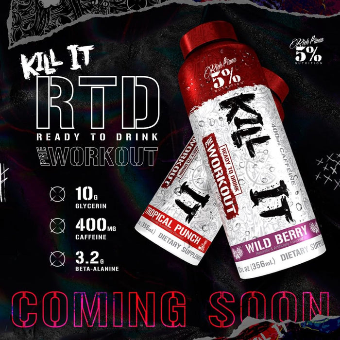 All New 5% Nutrition Kill It RTD Preworkout On The Way!