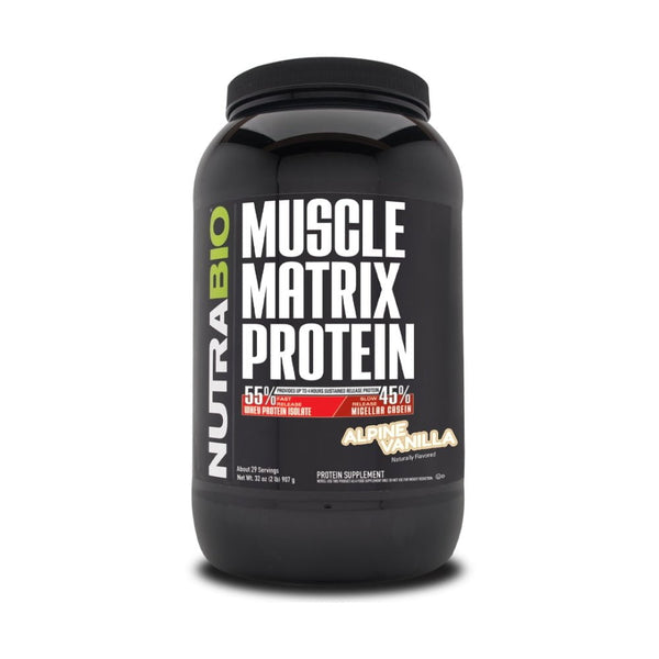 NutraBio Protein Powders Alpine Vanilla NutraBio Muscle Matrix Protein 2lbs