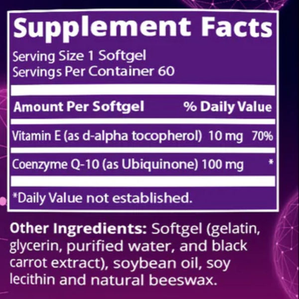 MRM Vitamins, Minerals, Herbs & More MRM CoQ-10 100mg 60 Softgels