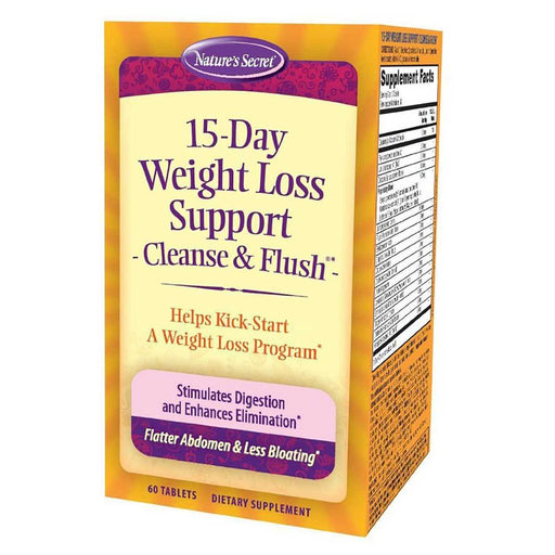 Nature's Secret Vitamins, Minerals, Herbs & More Nature's Secret 15 Day Weight Loss Cleanse and Flush 60 Tabs