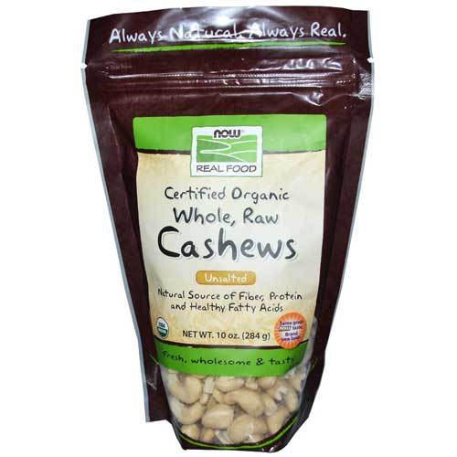Now Foods Vitamins, Minerals, Herbs & More Now Foods Organic Cashews Raw 10 Oz