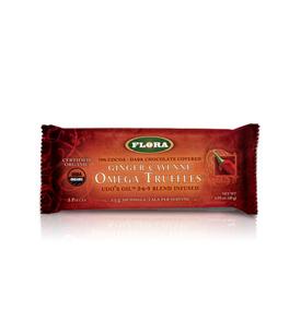 Flora (Udo's Choice) Sports Nutrition & More Flora (Udo's Choice) Ginger Cayenne Omega Truffles 70% Cocoa-Dark Chocolate Covered 12/Box (581297209388)
