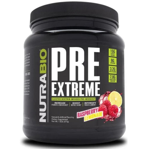 NutraBio Pre-Workouts Raspberry Lemonade NutraBio Pre Extreme 20/Servings