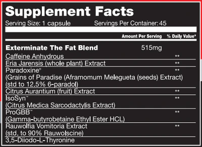 Killer Labz Fat Burner Killer Labz Exterminator 45 Capsules