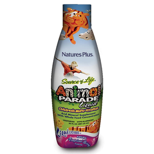 Nature's Plus Vitamins, Minerals, Herbs & More Nature's Plus Animal Parade Liquid Natural Tropical Berry Flavor 30 Fl Oz (580962451500)
