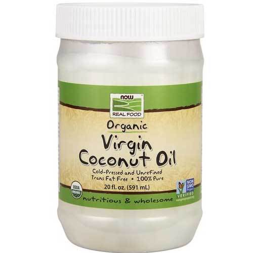 Now Foods Vitamins, Minerals, Herbs & More Now Foods Organic Coconut Oil Virgin 20 Oz (582192562220)