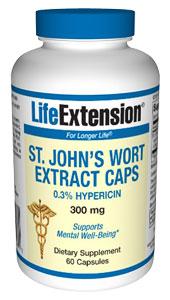Life Extension Vitamins, Minerals, Herbs & More Life Extension St John's Wort Extract 300 mg 60 Caps (581057839148)