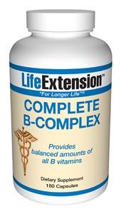Life Extension Vitamins, Minerals, Herbs & More Life Extension Complete Vitamin B Complex 180 Caps (581084708908)
