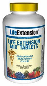 Life Extension Vitamins, Minerals, Herbs & More Life Extension Mix TABS 315 Tabs (581301698604)