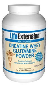 Life Extension Sports Nutrition & More Life Extension Creatine Whey Glutamine (Vanilla) 1000 grams (581085429804)