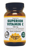 Country Life Vitamins, Minerals, Herbs & More Country Life Superior Vitamin C 1000mg 60 Tabs (580483219500)
