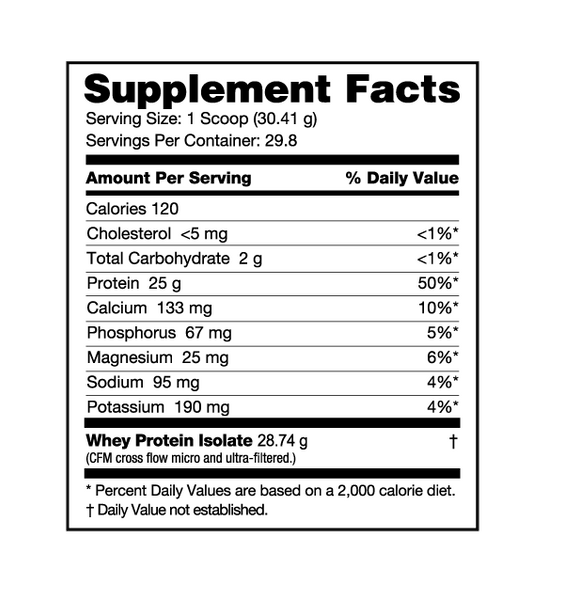NutraBio Protein Powders NutraBio 100% Whey Protein Isolate 75 Servings