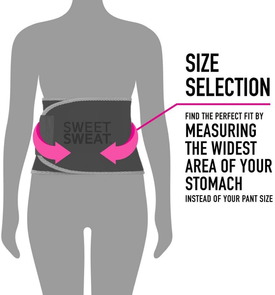 Sports Research Fat Burner Sweet Sweat Waist Trimmer Pink Medium