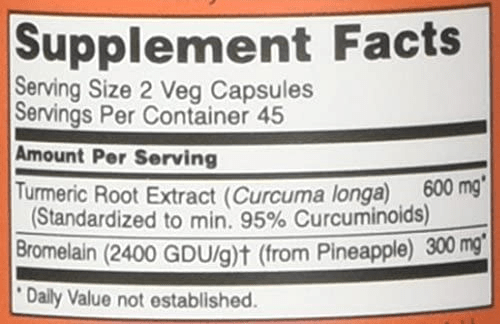 Now Foods Vitamins, Minerals, Herbs & More Now Foods Turmeric & Bromelain 90 Capsules