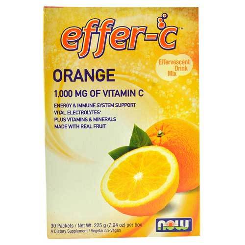 Now Foods Vitamins, Minerals, Herbs & More Now Foods Effer-C (TM) Orange Box of 30 (582165364780)
