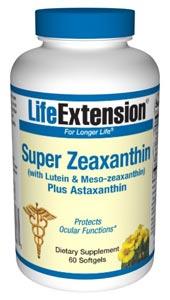 Life Extension Vitamins, Minerals, Herbs & More Life Extension Super Zeaxanthin with Lutein and Meso-zeaxanthin Plus Astaxanthin 60 Softgels (581250908204)