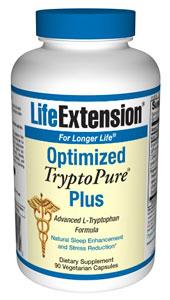 Life Extension Sports Nutrition & More Life Extension Optimized TryptoPure Plus 90 Vegecaps (581027659820)