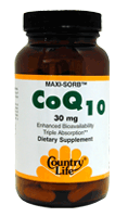 Country Life Vitamins, Minerals, Herbs & More Country Life CoQ-10 30mg 60 Vegi Caps (580685398060)