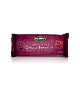 Flora (Udo's Choice) Sports Nutrition & More Flora (Udo's Choice) Raspberry Acai Omega Truffles 70% Cocoa-Dark Chocolate Covered 12/Box (581297504300)