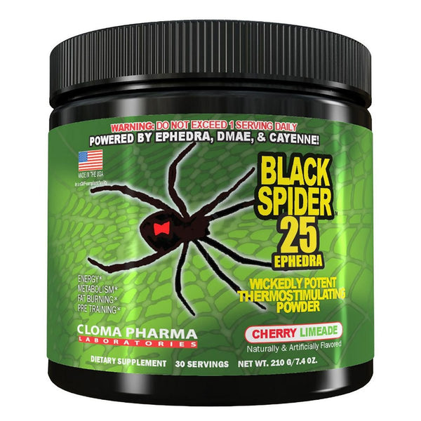 Cloma Pharma Sports Nutrition & More Default Cloma Pharma Black Spider 25mg Ephedra Powder 30SV (1022163583020)