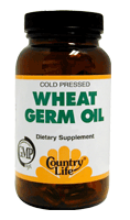 Country Life Vitamins, Minerals, Herbs & More Country Life Wheat Germ Oil minums (Softgels) 100 caps (580481974316)