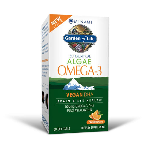Minami Nutrition Vitamins, Minerals, Herbs & More Minami Nutrition Algae Omega-3, 60 Softgels