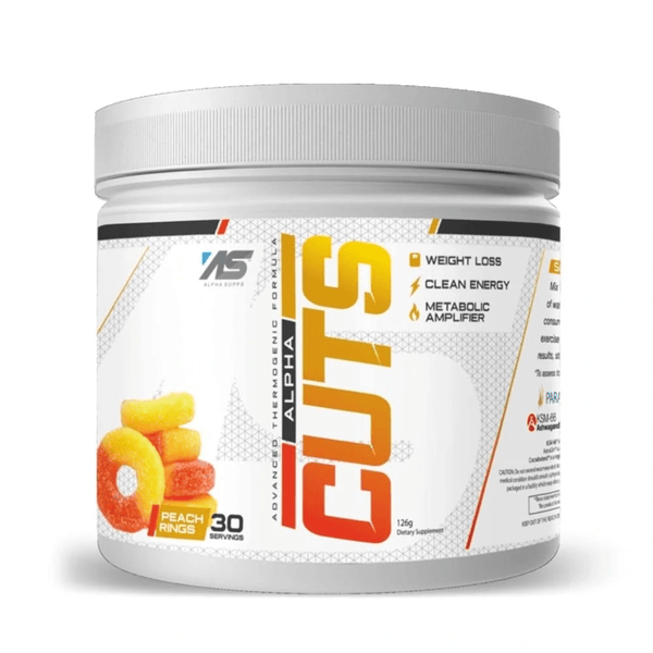 Alpha Supps Fat Burner Peach Rings Alpha Supps Cuts 30 Servings
