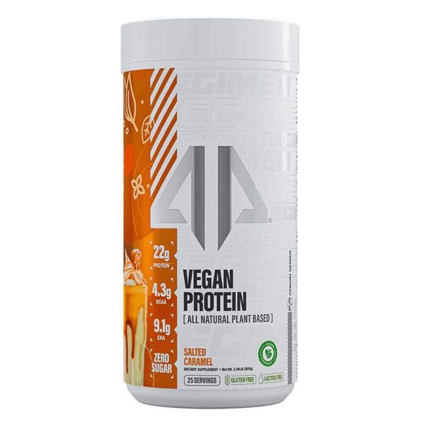 AP Sports Regimen Protein Powders Salted Caramel Alpha Prime Vegan Protein 2lbs