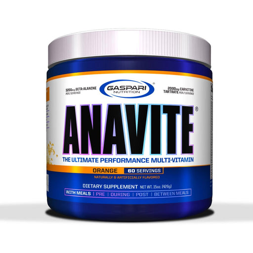 Gaspari Nutrition Vitamins, Minerals, Herbs & More Gaspari Nutrition Anavite Powder Orange 60 Servings (581939101740)