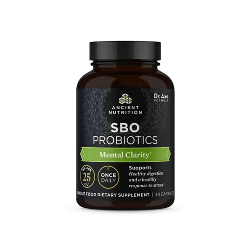 Ancient Nutrition Digestive Health Mental Clarity Ancient SBO Probiotic Once Daily 30 Capsules