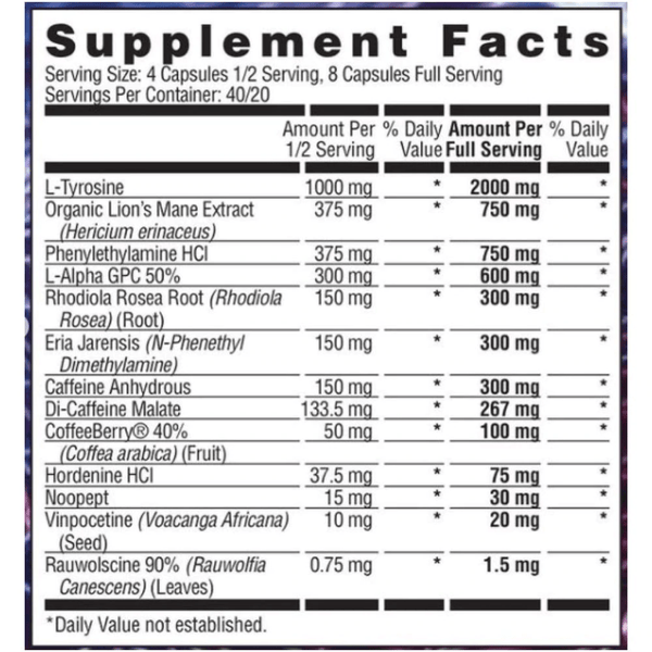 Apollon Nutrition Nootropics Apollon Overtime 160 Capsules