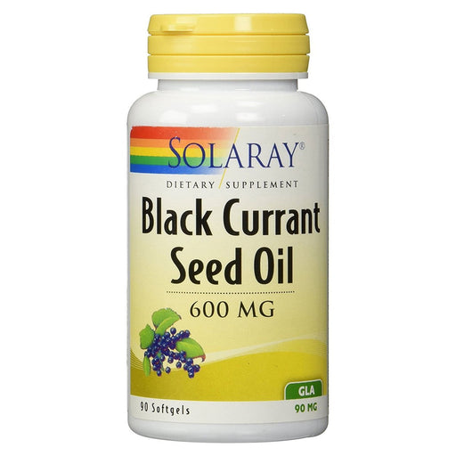 Solaray Vitamins, Minerals, Herbs & More Solaray Black Currant Seed Oil 600mg 90 Soft Gels (581377196076)