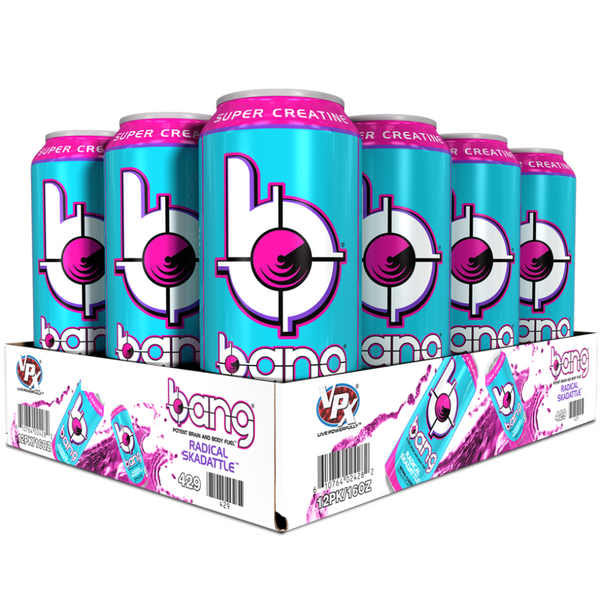 VPX Sports Nutrition & More Radical Skadattle VPX Bang RTD Case Of 12