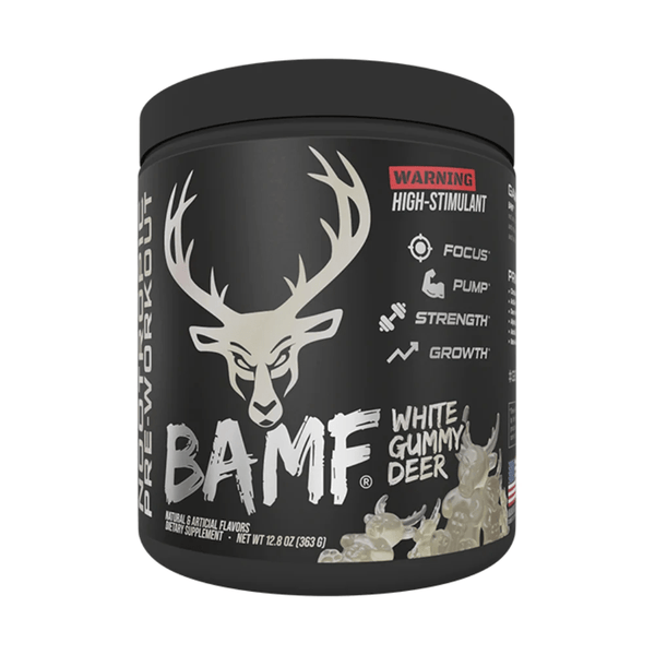 Bucked Up Sports Performance Recovery White Gummy Deer Bucked Up BAMF 30 Servings