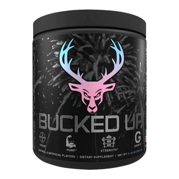 Bucked Up Sports Performance Recovery Pink Cotton Candy Bucked Up Pre Workout 30 Servings