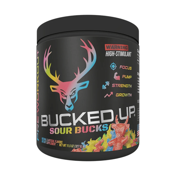 Bucked Up Sports Performance Recovery Sour Bucks Bucked Up Pre Workout 30 Servings