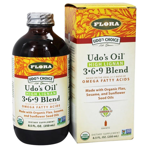 Flora (Udo's Choice) Vitamins, Minerals, Herbs & More Flora Udo's Choice High Lignan 3 6 9 Oil Blend 8.5oz (580686479404)