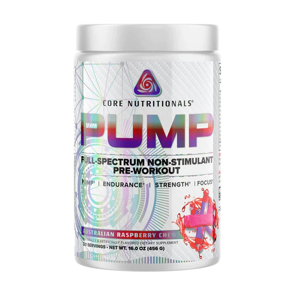 Core Nutritionals Nitric Oxide Australian Raspberry Chews Core Nutritionals Pump 20 Servings