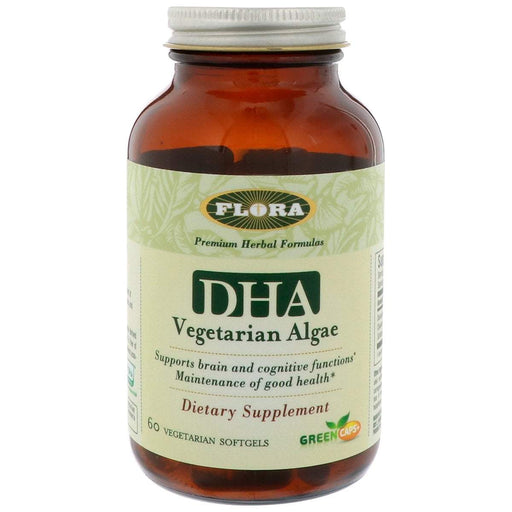 Flora (Udo's Choice) Vitamins, Minerals, Herbs & More Flora DHA Vegetarian Algae 60 Vege Softgels