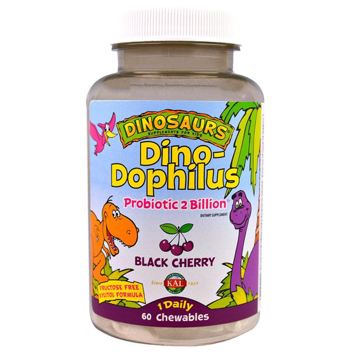 Kal Vitamins, Minerals, Herbs & More Kal Dinodophilus (Kids Probiotic) 60 Tabs (580817813548)