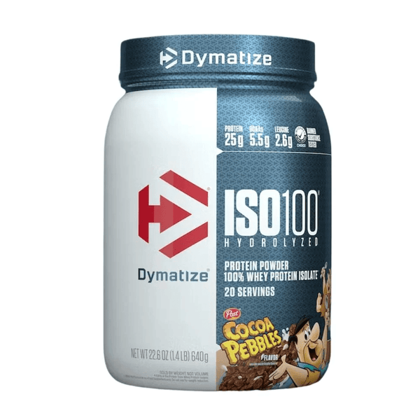 Dymatize Sports Nutrition & More Cocoa Pebbles Dymatize ISO 100 Hydrolyzed Whey 20 Servings