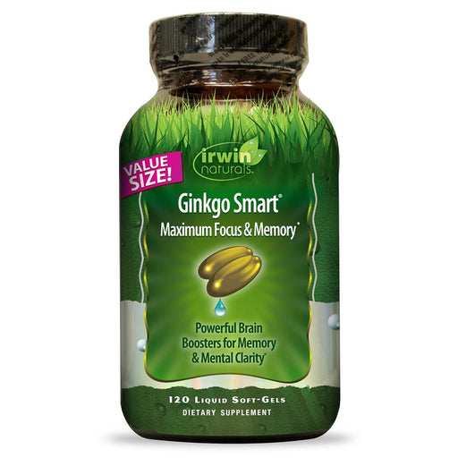 Irwin Naturals Vitamins, Minerals, Herbs & More Irwin Naturals Ginkgo Smart 120 Liquid Soft Gels