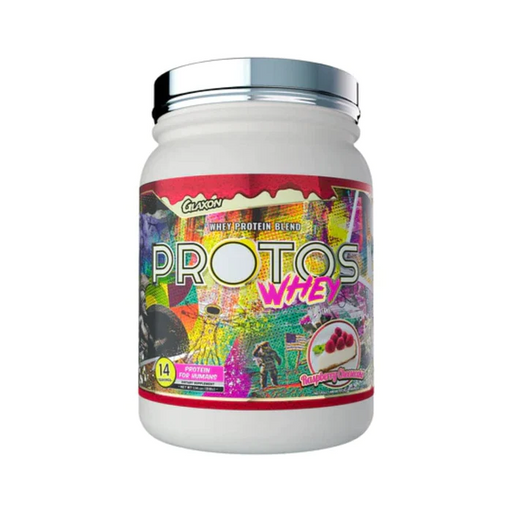Glaxon Protein Powders Raspberry Cheesecake Glaxon Protos Whey 14 Servings
