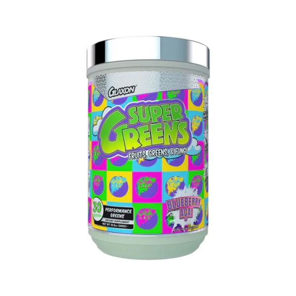 Glaxon Meal Replacement Powders Blueberry Acai Glaxon Super Greens 30 Servings