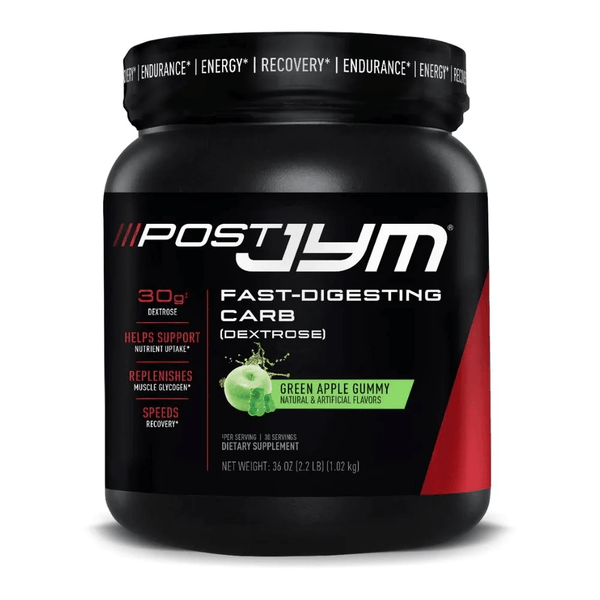 JYM Specialty Health Products Green Apple Gummy JYM Brand Post JYM Carb 30 Servings