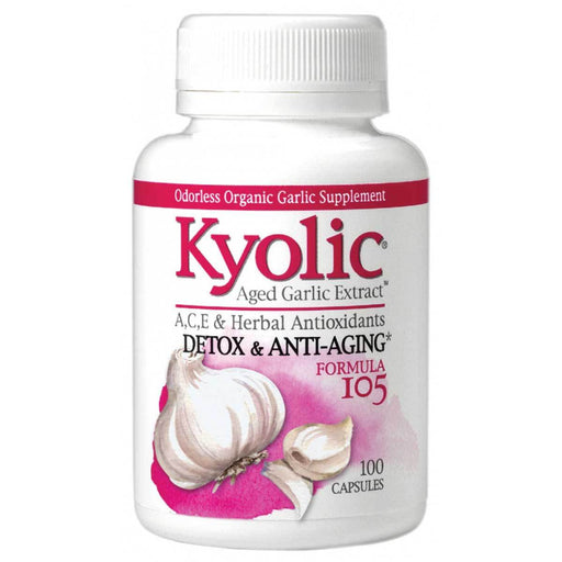Wakunaga Vitamins, Minerals, Herbs & More Wakunaga Kyolic Formula 105 Detox and Anti Aging Formula w/ A,C, E and Herbal Antioxidants 100 Caps (580491509804)