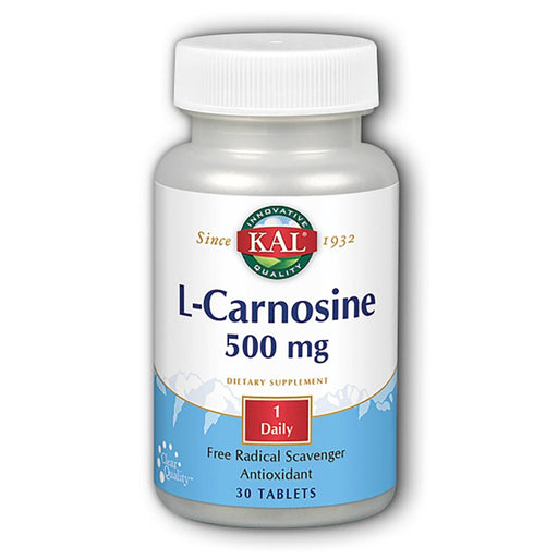 Kal Sports Nutrition & More Kal L-Carnosine 500mg 30 Tabs