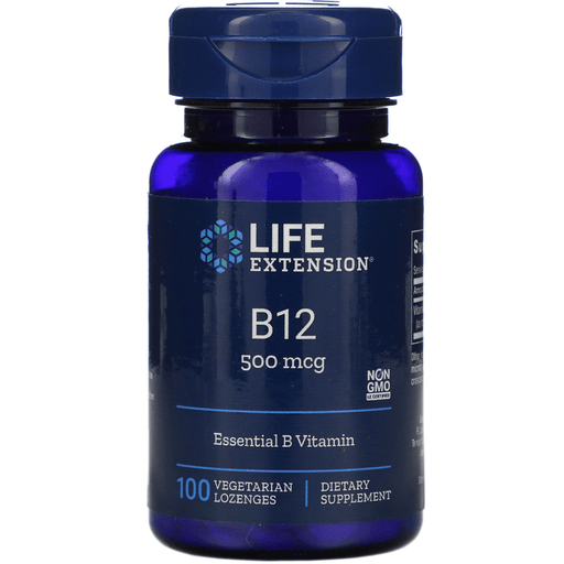 Life Extension Vitamins, Minerals, Herbs & More Life Extension Vitamin B12 500mcg 100 Tabs