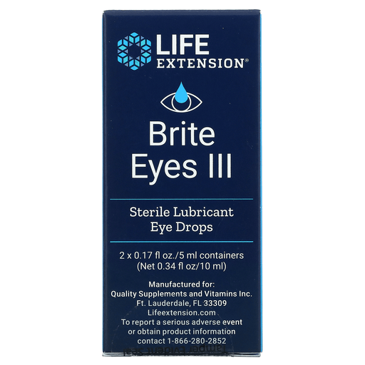 Life Extension Vitamins, Minerals, Herbs & More Life Extension Brite Eyes III 2 Vials (5 ml each)